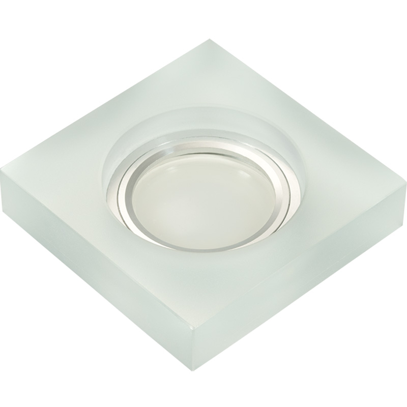 DLS-L111 GU5.3 CHROME/MATT CLEAR Светильник декоративный встраиваемый, серия Luciole. Квадратный ххх  во Владимире
