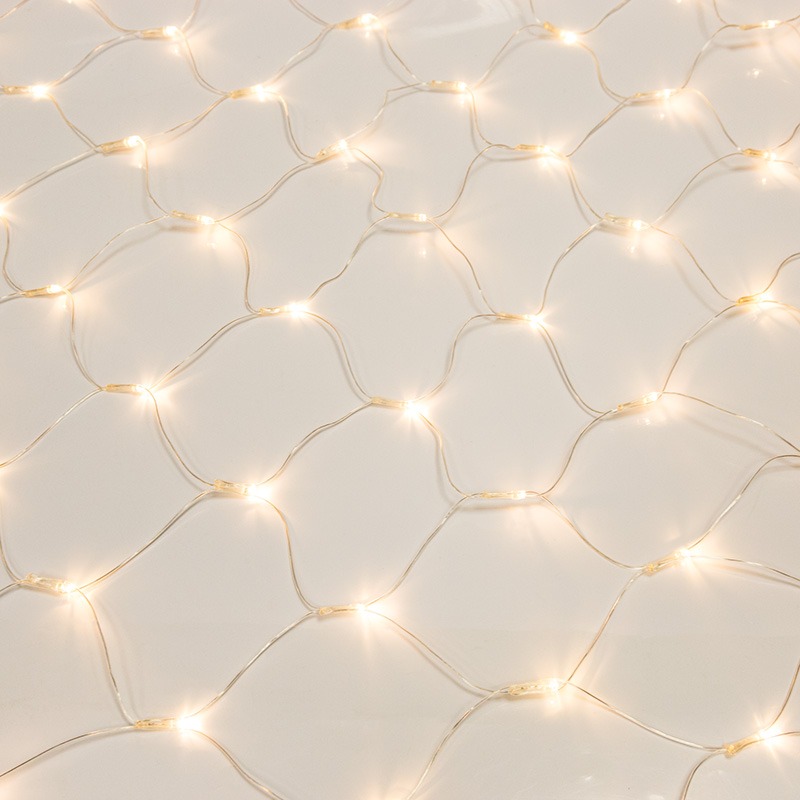 Гирлянда "Сеть" 1,5х1,5м, прозрачный ПВХ, 150 LED теплый белый 215-126   во Владимире