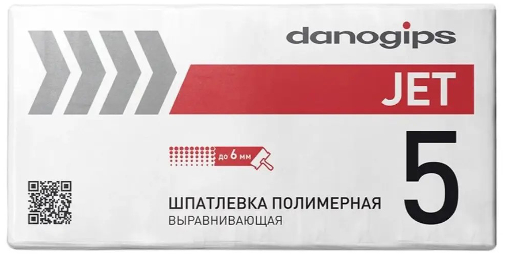 DANOGIPS Выравнивающая полим. шпатлевка DANO JET5 25кг(42) 00548667  во Владимире