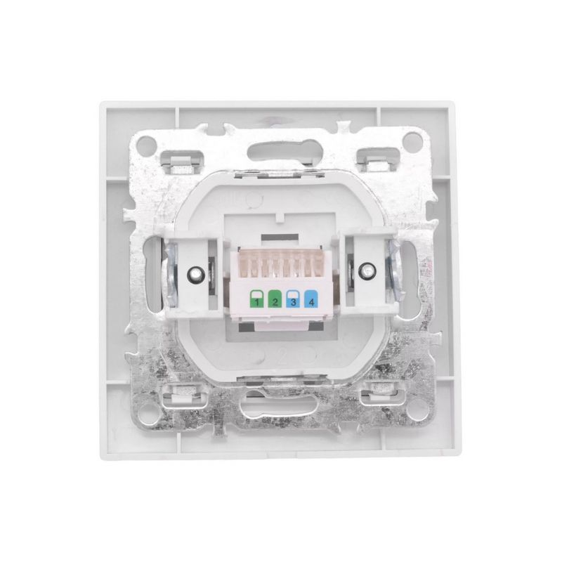 Минск Розетка RJ-45 1-местная СП  белая EKF  во Владимире