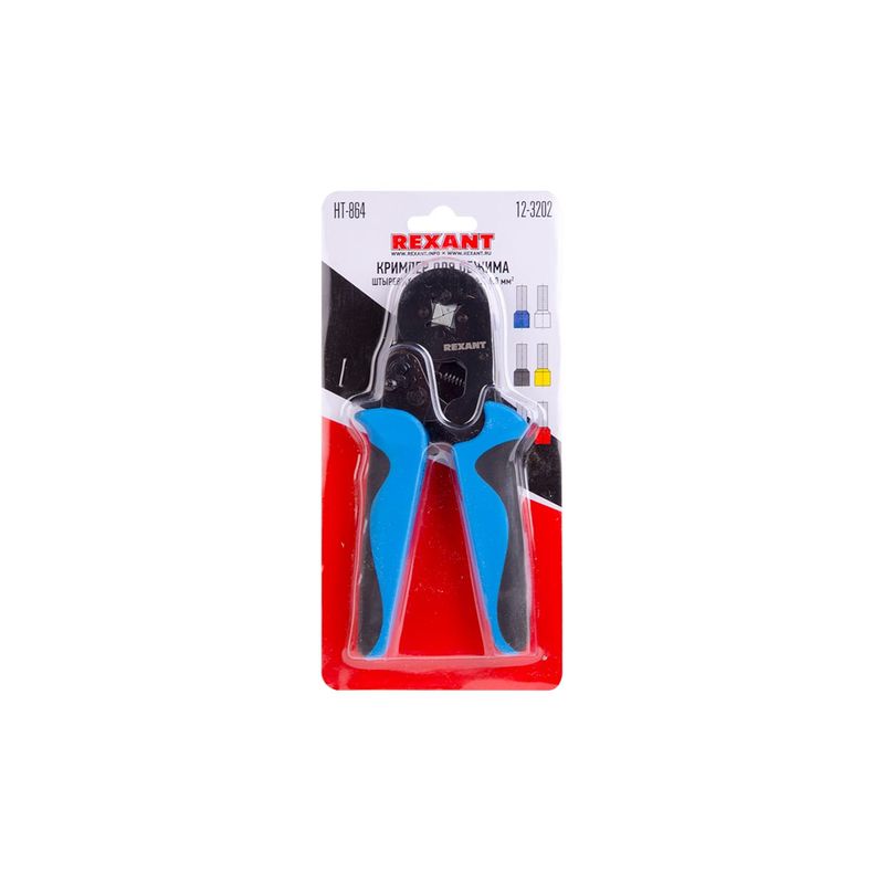 12-3202 Кримпер REXANT HT-864 для обжима штыревых наконечников 0.25-6.0 мм²  во Владимире