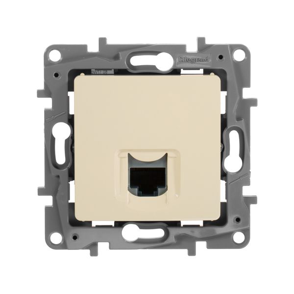 672341 ETIKA Розетка компьютерная RJ45 категория 5 UTP слоновая кость  во Владимире