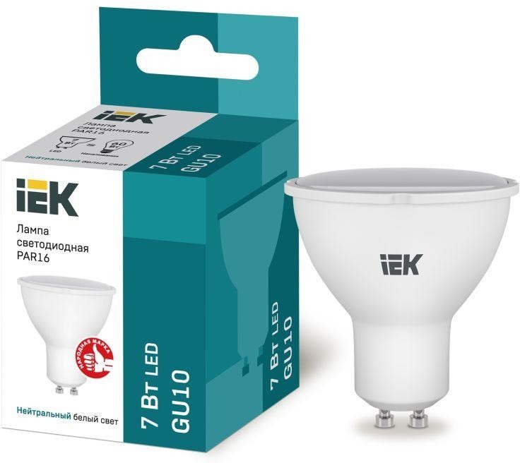 Лампа светодиодная LED 7вт 230в GU10 белый ECO (IEK)  во Владимире