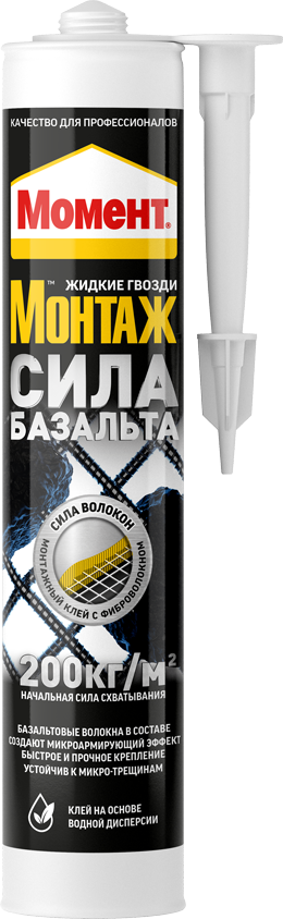 Клей Момент Монтаж Сила Базальта Серый 400г /12  во Владимире