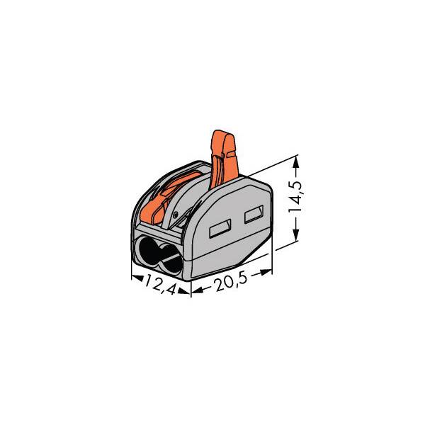Клемма универсальная строительно-монтажная 2x0,08-4/2,5 mm2 BLOX, (50 шт/уп)  во Владимире