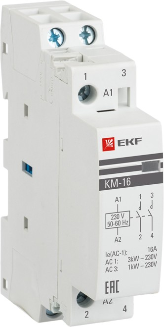 Контактор km-1-20-11 КМ 20А NО+NC (1 мод.) EKF  во Владимире