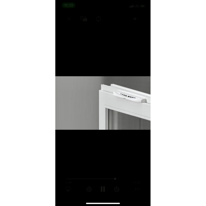 WV350 White, Оконный проветриватель WV регулируемый с фильтром 350 пластик белый  во Владимире