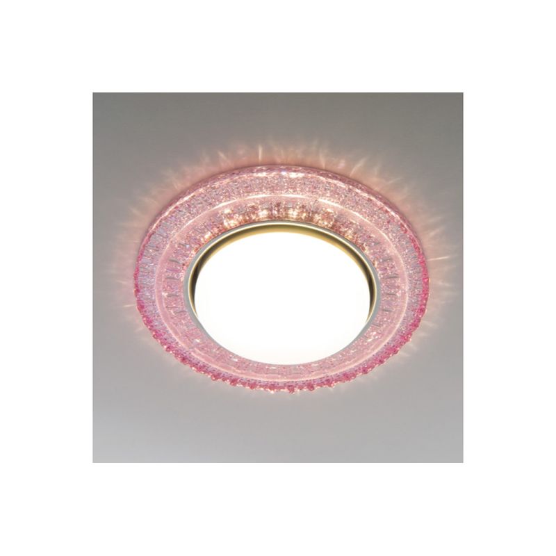 Встраиваемый точечный светильник с LED подсветкой 3028 GX53 PK розовый ххх  во Владимире
