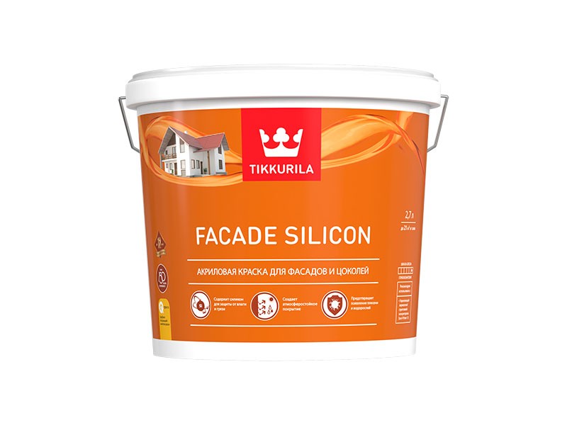 FACADE SILICON  С Краска фасадная гл/мат  2,7 л /1  во Владимире