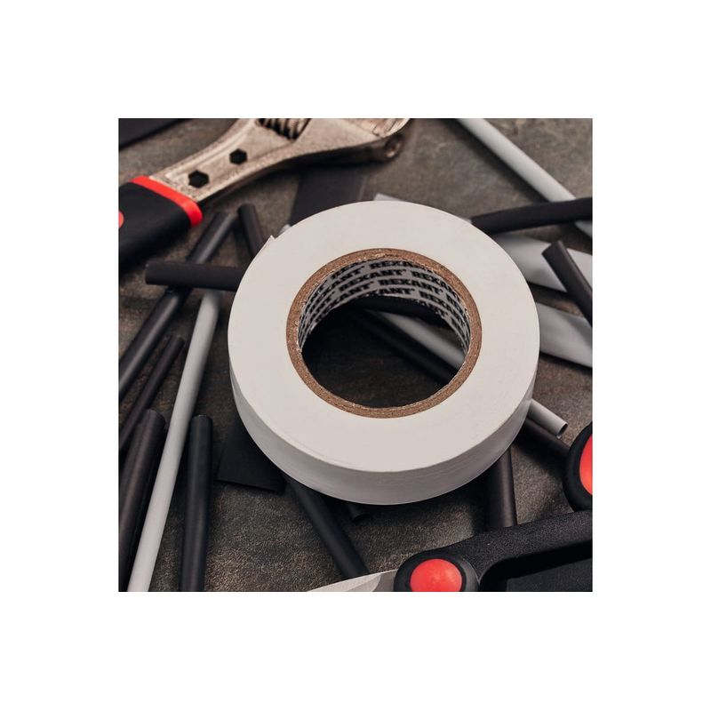 KR-09-2201 Изолента ПВХ KRANZ 0.13х19 мм, 25 м, белая (5 шт./уп.)  во Владимире
