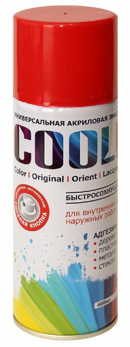 3001 Эмаль COOL универс. на акрил. основе (сигнальный красный) спрей 400 мл  во Владимире