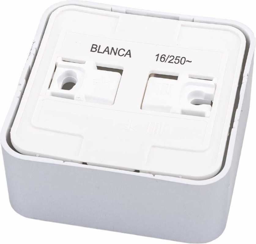 BLNRA000113 Розетка BLANCA наруж. без заземления без шторок с изоляц. пластиной 16А 250В алюм  во Владимире