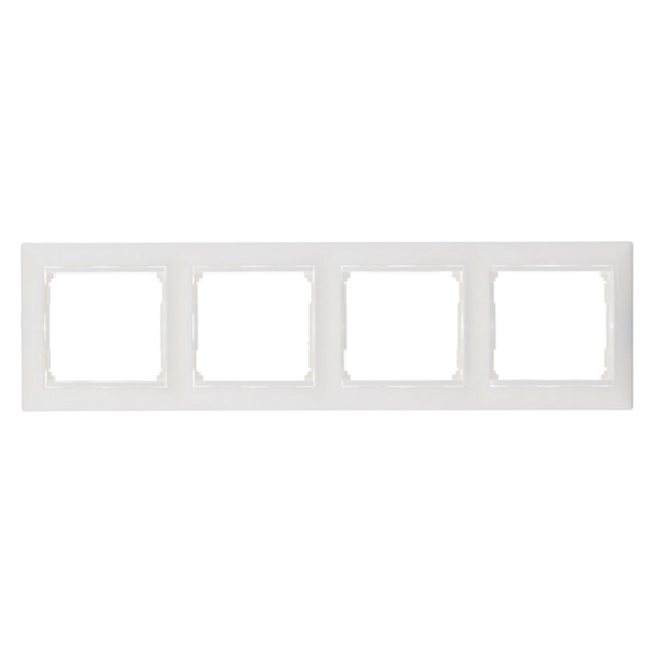 774454 VALENA Рамка 4 поста горизонтальная белая (LEGRAND)  во Владимире