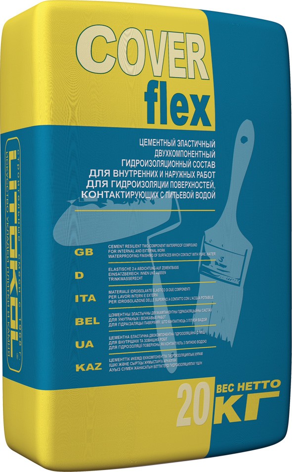 КОВЕРФЛЕКС / COVERFLEX комп. A(порошок в мешке)- гидроизоляция  20 кг  во Владимире