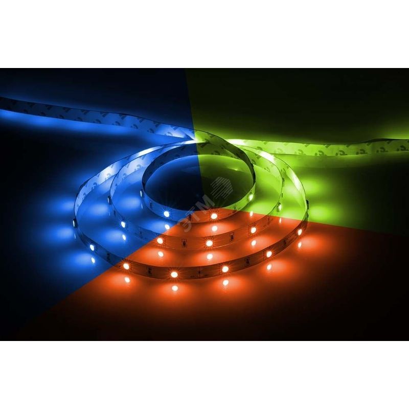 Лента светодиодная LEDх30/м 5 м 7.2w/m 12в красный/зеленый/синий (LS606 RGB) 4627080288591  во Владимире