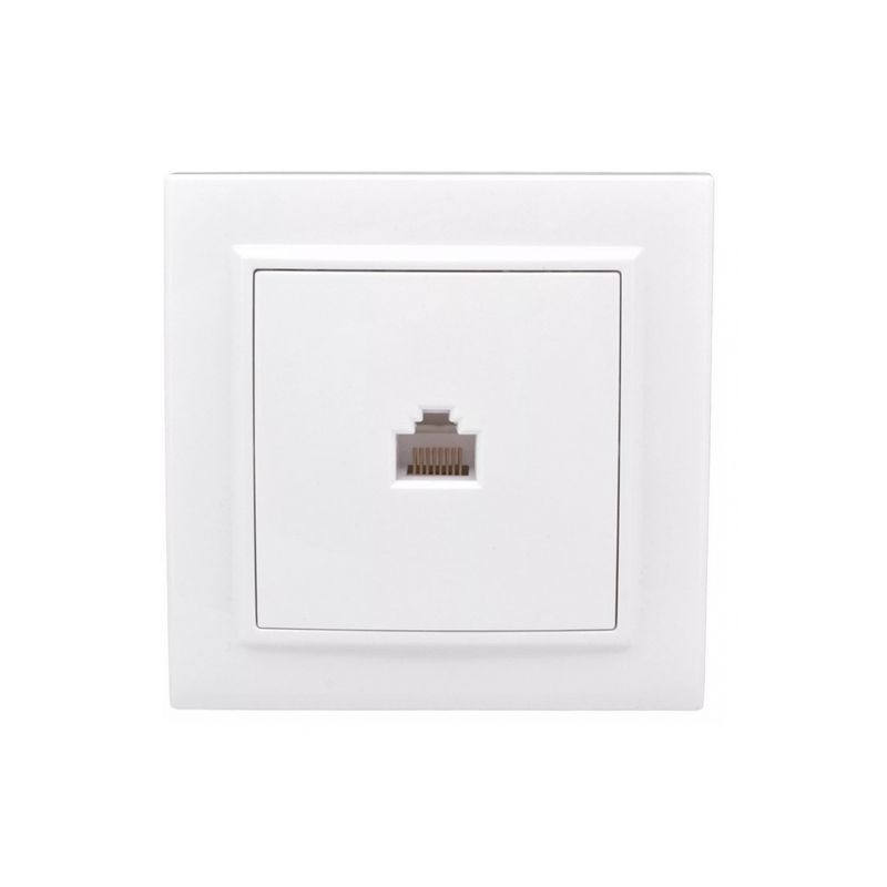 Минск Розетка RJ-45 1-местная СП  белая EKF  во Владимире