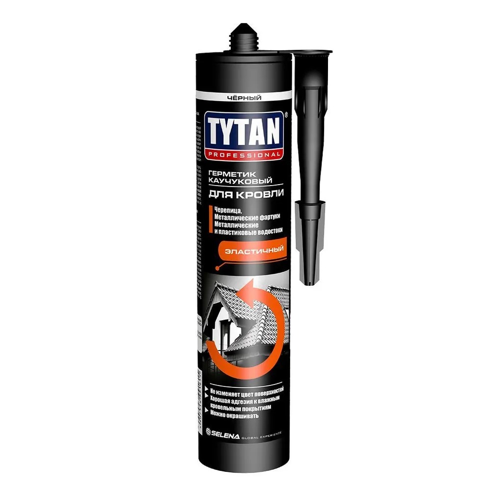 Tytan Professional герметик каучуковый для кровли черный 310 мл 1615 / 9075  во Владимире