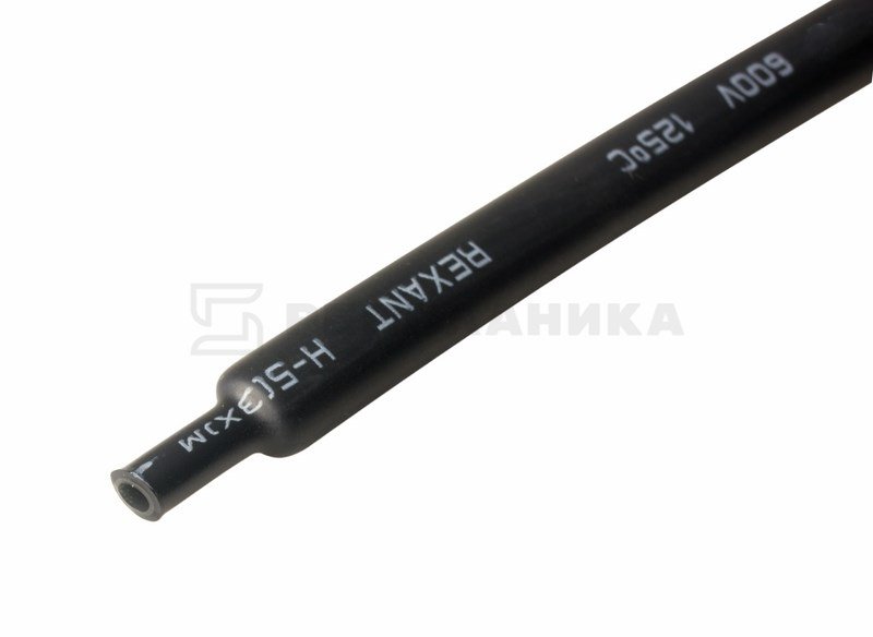21-2008 Термоусадка клеевая 12.0 / 4.0мм (3:1) 1м  черная  REXANT (в упаковке 10шт)  во Владимире