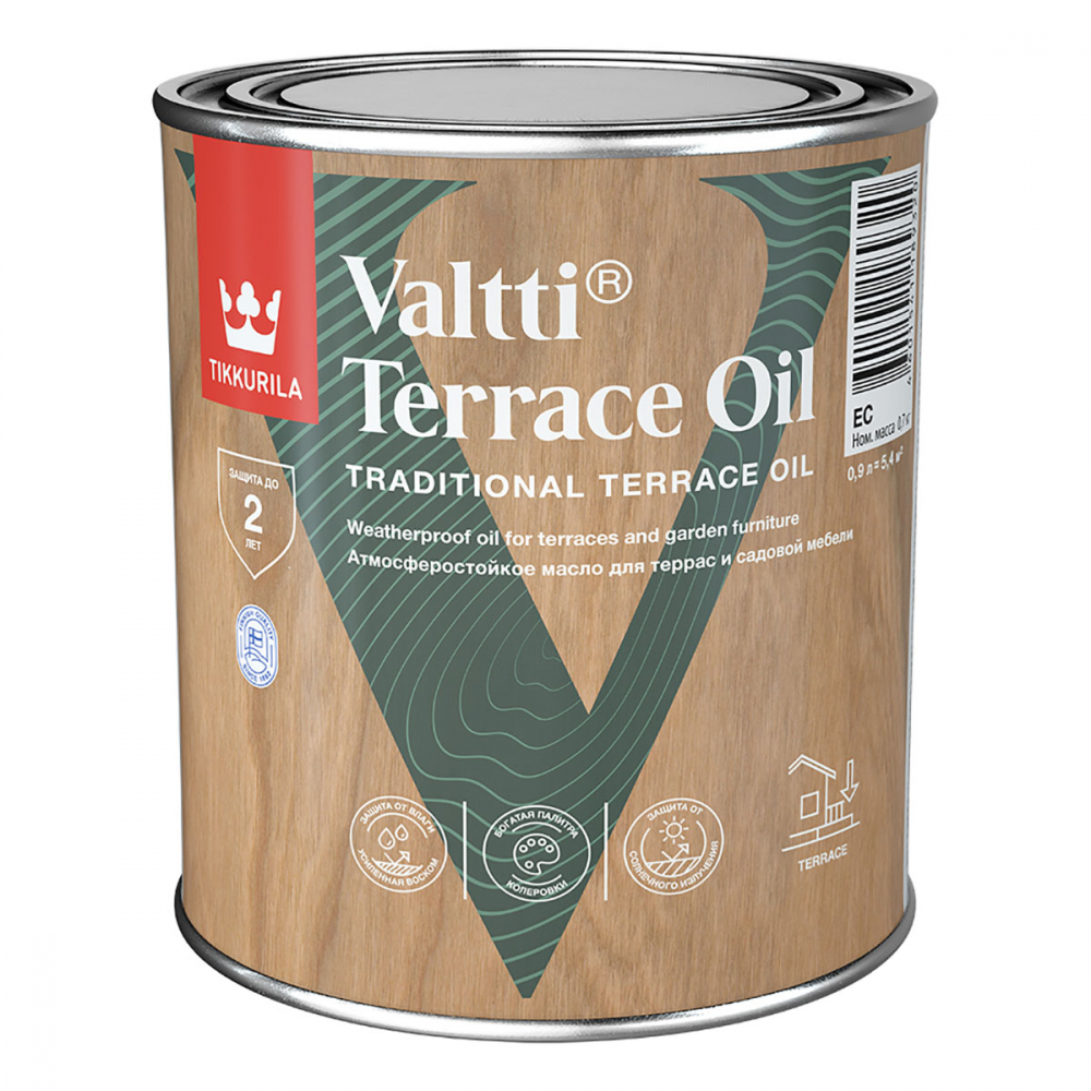 VALTTI  TERRAS OIL EC 0.9 л /6  во Владимире