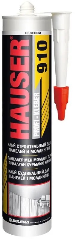 Клей строительный для панелей и молдингов Hauser 910 бежевый, 260 мл  (0647)  во Владимире