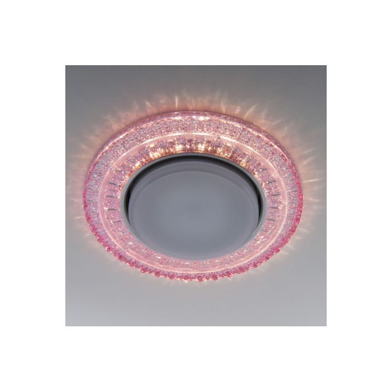 Встраиваемый точечный светильник с LED подсветкой 3028 GX53 PK розовый ххх  во Владимире