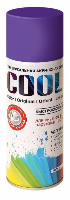 0209 Эмаль COOL универс. на акрил. основе (фиолетовый) спрей 400 мл  во Владимире