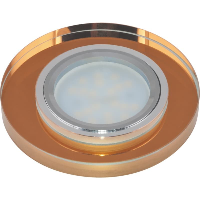 DLS-P106 GU5.3 CHROME/BRONZE Светильник декоративный встраиваемый ТМ "Fametto", серия "Peonia". Без   во Владимире