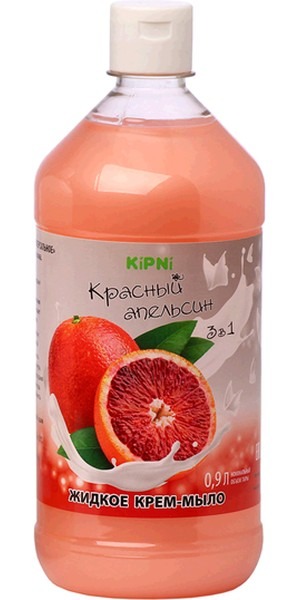 Жидкое крем-мыло Kipni Красный Апельсин, 0,9 л  во Владимире