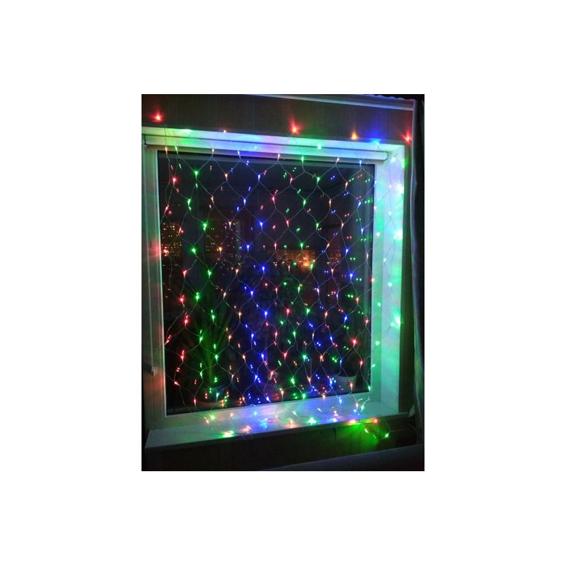 Гирлянда «Сеть» 1,5х1,5м, прозрачный ПВХ, 150 LED МУЛЬТИКОЛОР, не соединяется ТОП 215-129  во Владимире