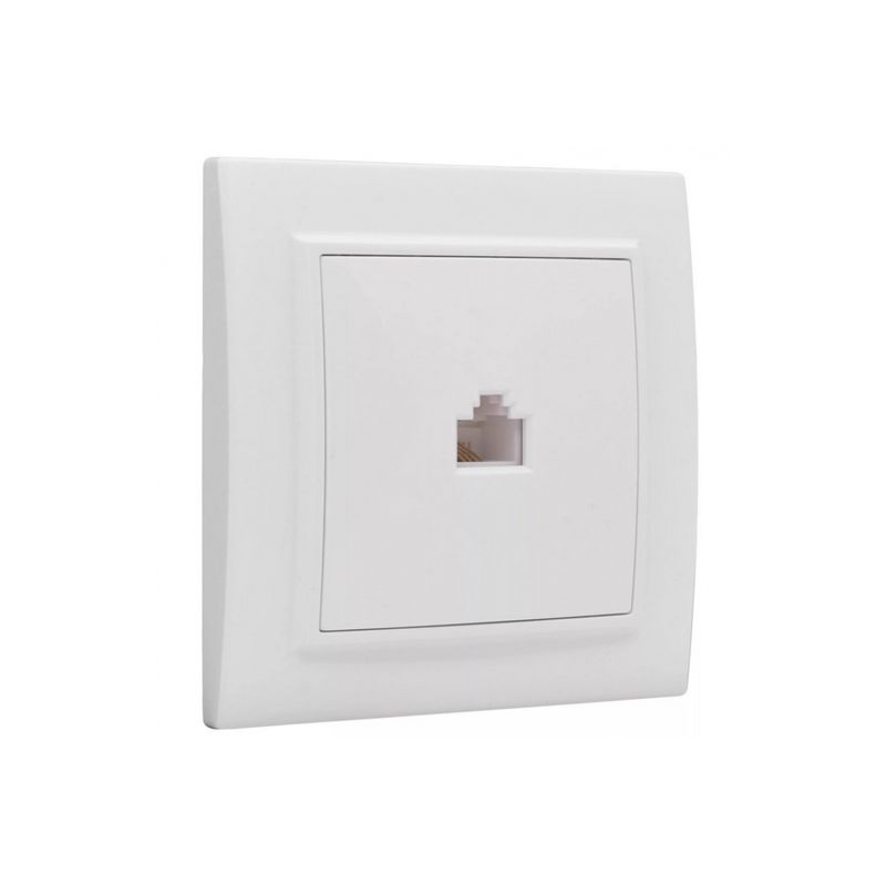 Минск Розетка RJ-45 1-местная СП  белая EKF  во Владимире