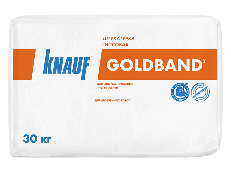 Штукатурка гипсовая теплоизоляционная Knauf  Гольдбанд 30кг  во Владимире