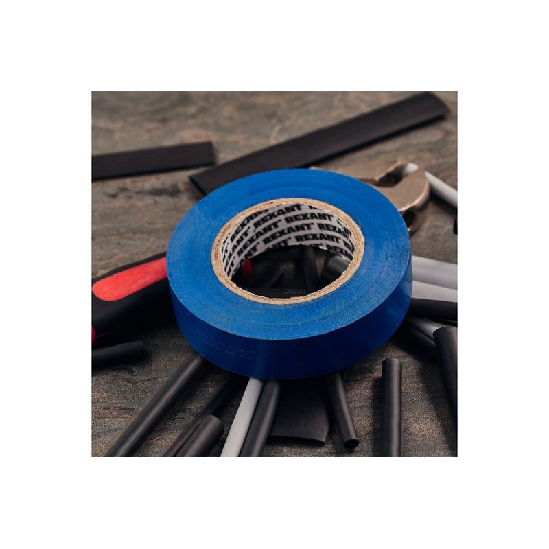 KR-09-2205 Изолента ПВХ KRANZ 0.13х19 мм, 25 м, синяя (5 шт./уп.)  во Владимире