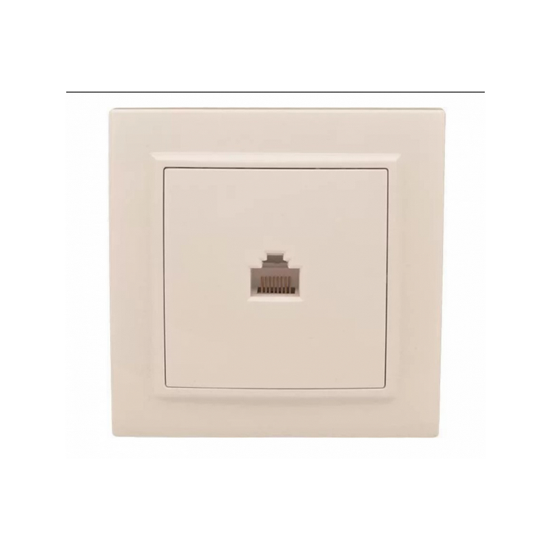 Розетка RJ-45 1-мест. СП бежевый Минск EKF  во Владимире