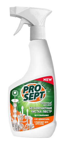 Средство для бесконтактн. чистки люстр PROSEPT Universal Anti-dust. Готовое к прим.0,5 л 5758  во Владимире