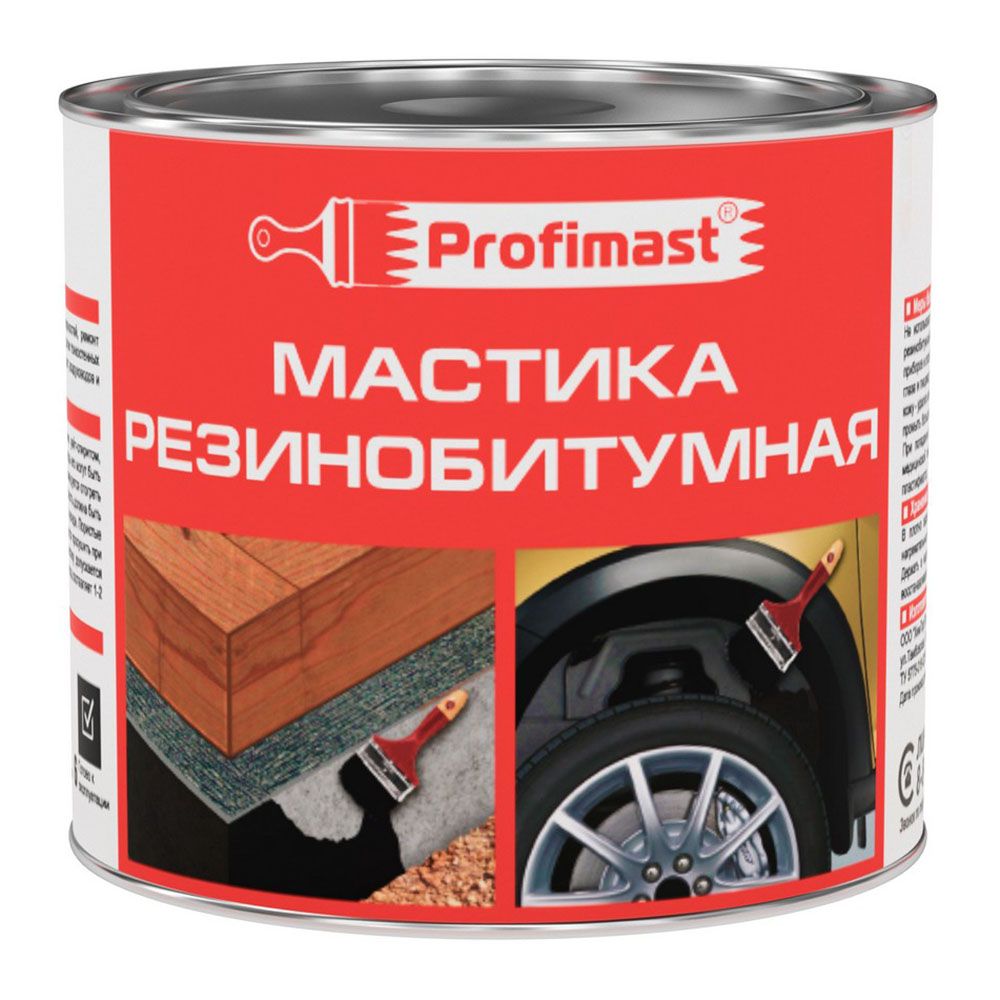 Мастика резинобитумная 2л/1,8кг/6 Profimast  во Владимире