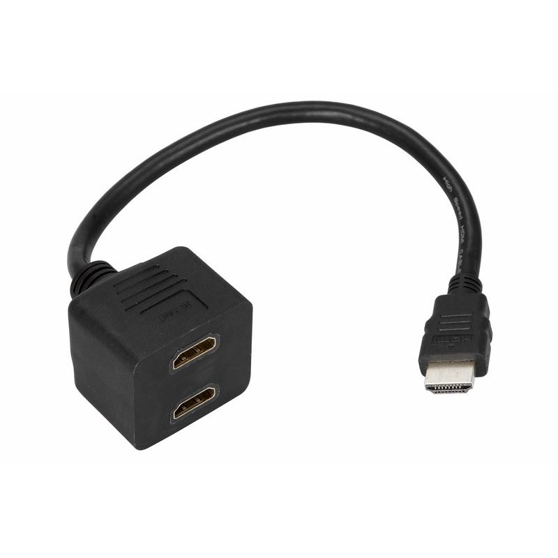 Переходник штекер HDMI - 2 гнезда HDMI, провод  REXANT 17-6832   во Владимире