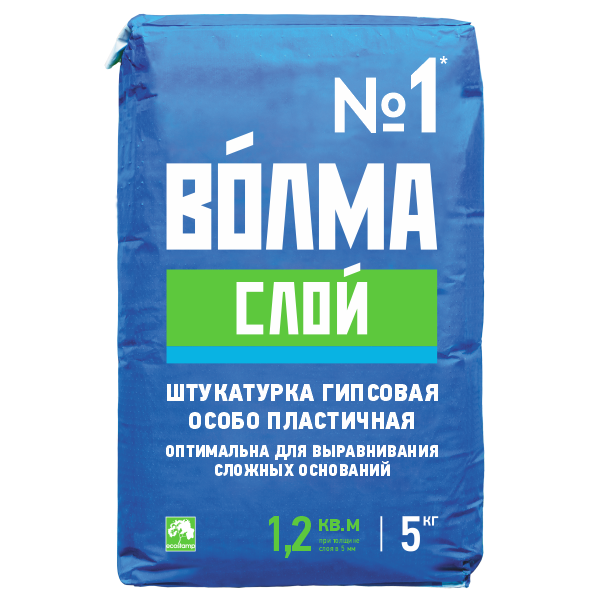 Штукатурка гипсовая "ВОЛМА СЛОЙ"  5 кг  4/80  во Владимире