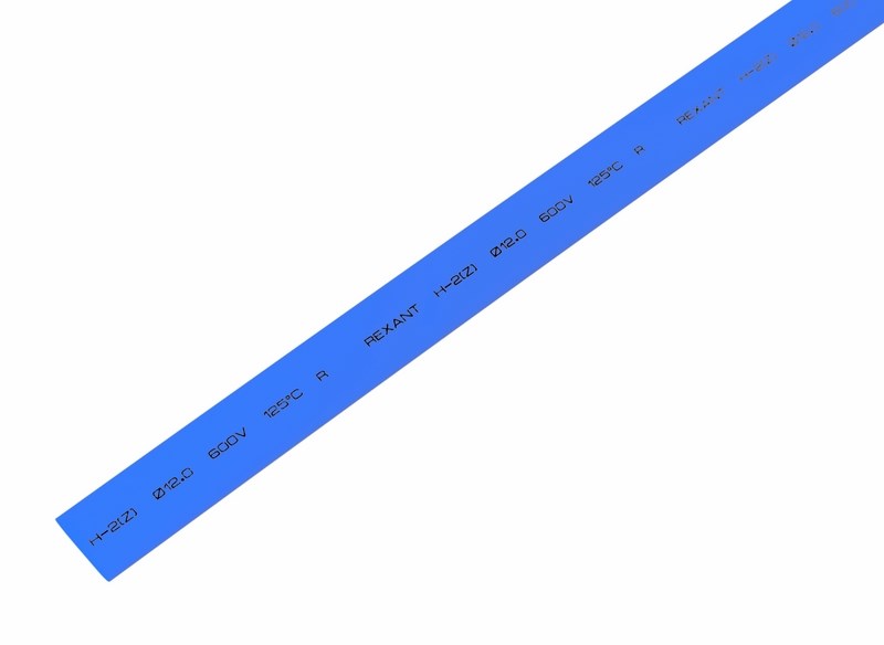 21-2005 Термоусаживаемая трубка REXANT 12,0/6,0 мм, синяя, упаковка 50 шт. по 1 м  во Владимире
