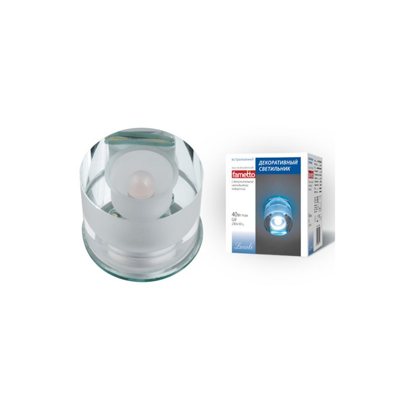 DLS-L114 G9 GLASSY/CLEAR Светильник декоративный встраиваемый, серия Luciole цоколь G9 ххх  во Владимире