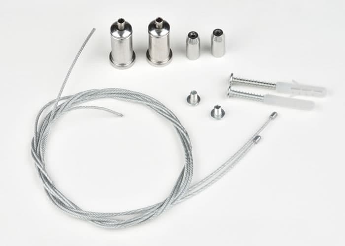 UFL-H02 SILVER 100 POLYBAG Комплект крепления для подвесного монтажа накладных светильников. Два тро  во Владимире