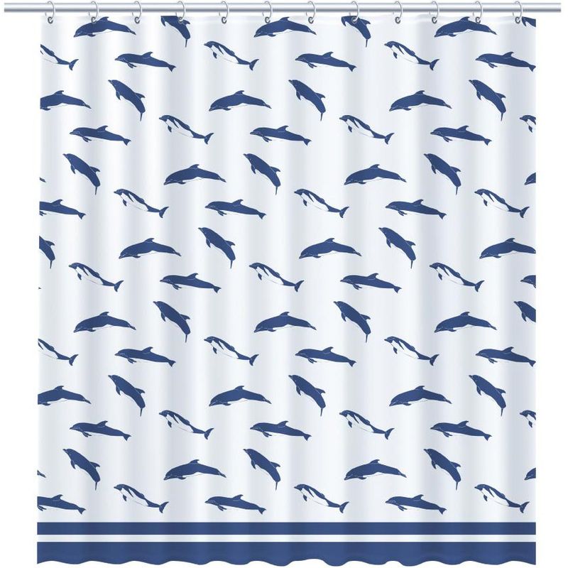 Шторка для ванной FX-1502  DOLPHINS  во Владимире