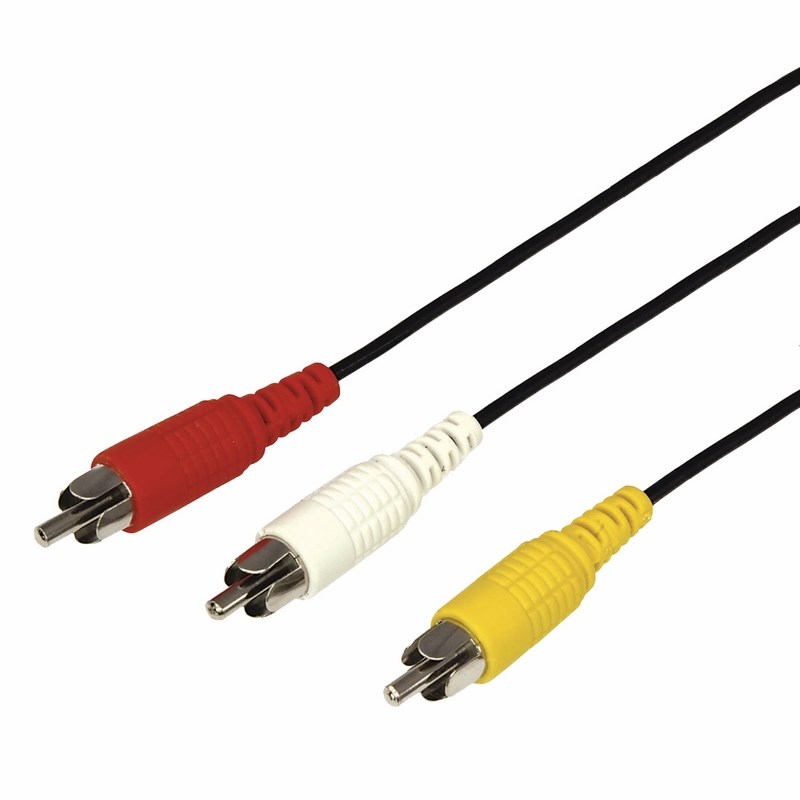 17-0202 Шнур 3 RCA - 3 RCA, длина 1,5 метра, черный REXANT з  во Владимире
