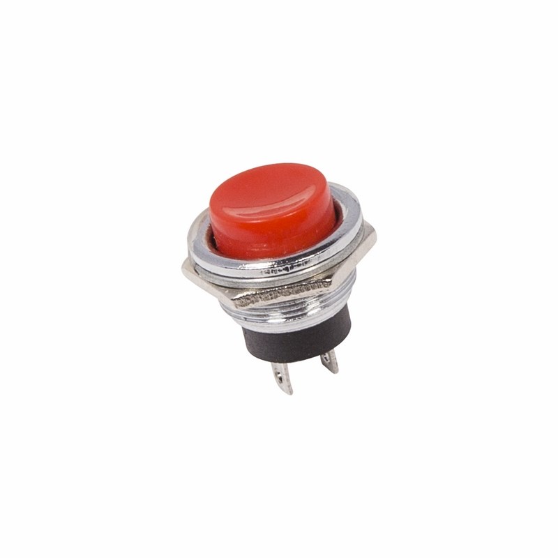 36-3351 Выключатель-кнопка  металл 250V 2А (2с) (ON)-OFF  Ø16.2  красная  REXANT  во Владимире