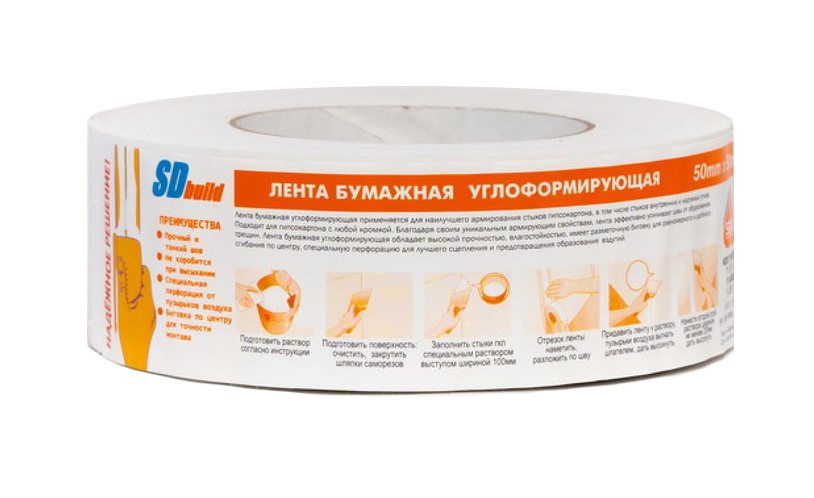 Лента углоформирующая бумажная SDbuild Prof (90м) (15шт) 2748  во Владимире
