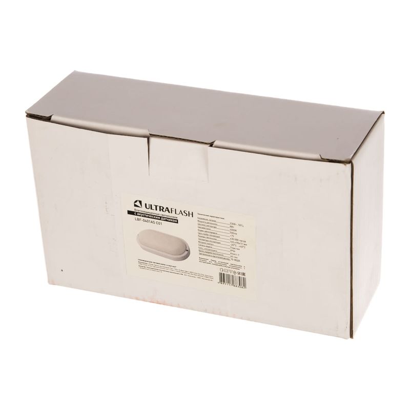 13352 Влагозащитный св-к Ultra Flash LBF-0401AS  (8w, IP54, Акустикаб) овал  во Владимире