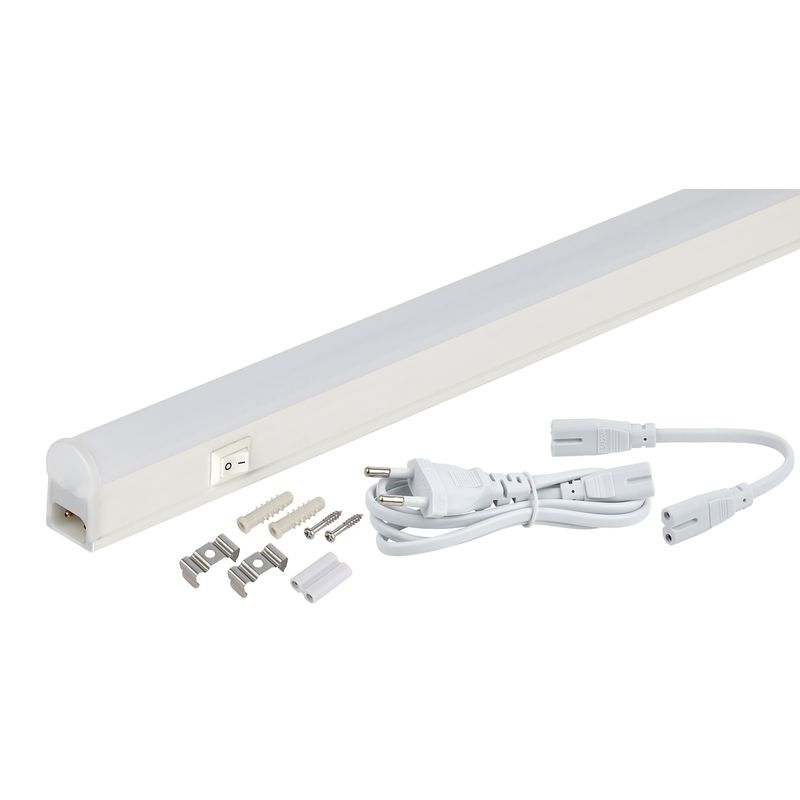 LLED-01-04W-4000-W ЭРА Линейный светодиодный светильник с выкл 4Вт 4000К L311мм (25/1350) 1883  во Владимире
