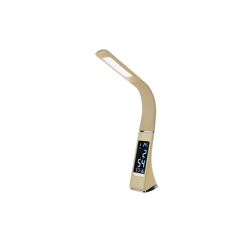 TLD-542 Cream/LED/300Lm/5000K/Dimmer Светильник настольный c часами, календарем, термометром, 5W. Се  во Владимире