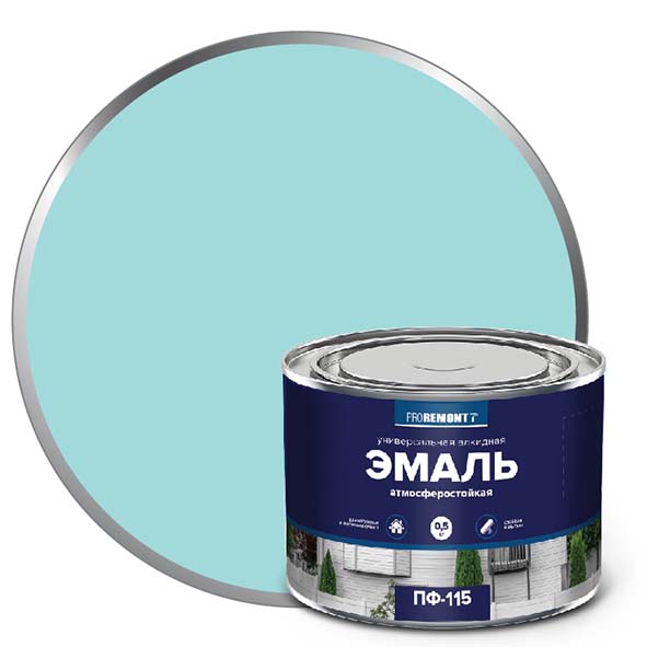 Эмаль ПФ-115 "PROREMONT"   0.5  кг Мятный RAL 6027  8/800  во Владимире