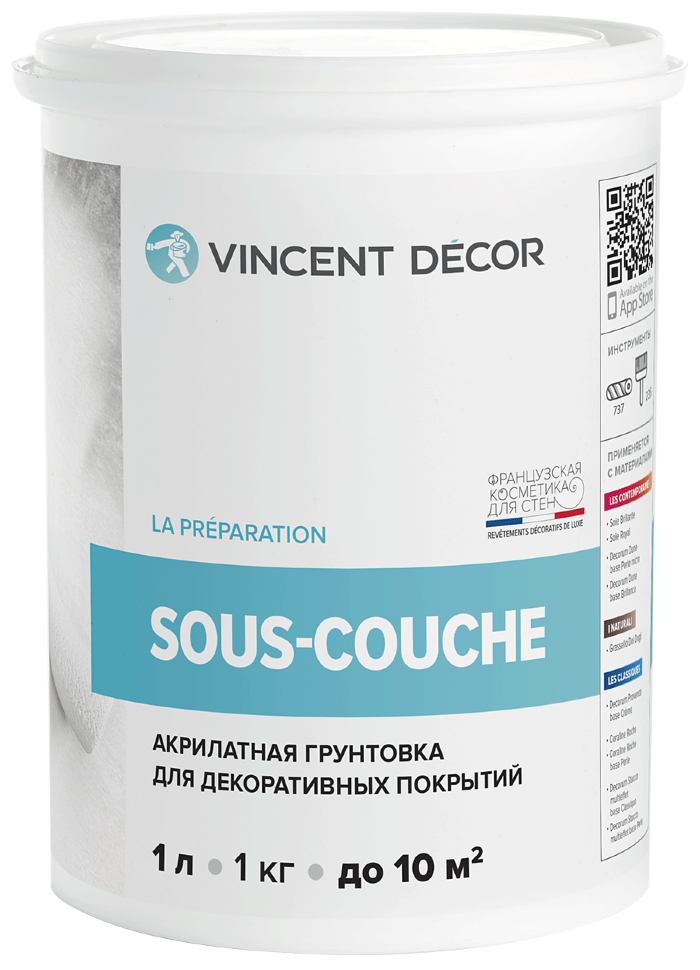 Су-Куш Vincent Decor Грунтовка  1,0 л  во Владимире