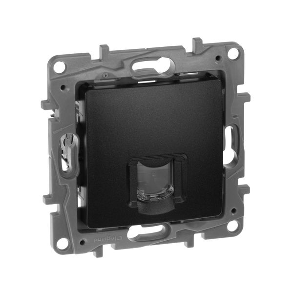 672641 ETIKA Розетка компьютерная RJ45 категория 6 UTP антрацит  во Владимире